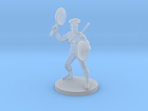 Half Orc Chef Fighter in Clear Ultra Fine Detail Plastic