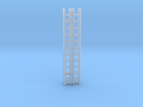 Extension Ladder 12Ft 1-87 HO Scale (2PK) in Clear Ultra Fine Detail Plastic