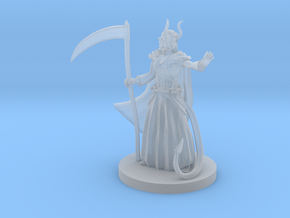 Tiefling Female Death Cleric 3 in Clear Ultra Fine Detail Plastic