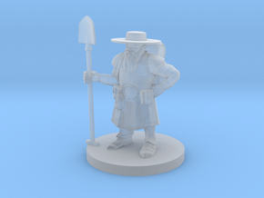 Dwarven Male Grave Cleric in Clear Ultra Fine Detail Plastic