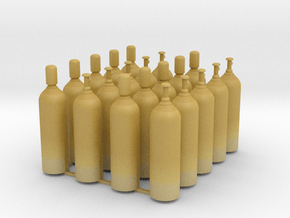 Welding & Gas High Pressure Cylinders 1-45 Scale in Tan Fine Detail Plastic