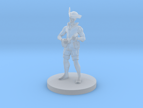 Skeleton Bard 3 in Clear Ultra Fine Detail Plastic