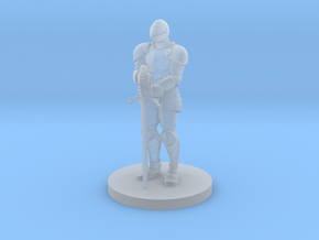 Metal Knight Statue in Clear Ultra Fine Detail Plastic