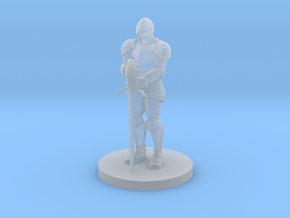 Stone Knight Statue in Clear Ultra Fine Detail Plastic