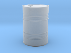 1/24 scale petroleum 200 lt oil drum x 1 in Clear Ultra Fine Detail Plastic