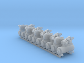 Air Compressor 10 Pack 1-87 HO Scale in Clear Ultra Fine Detail Plastic