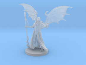 Tiefling Male Warlock with Mechanical Limbs in Clear Ultra Fine Detail Plastic