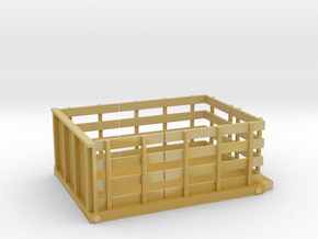Stake Bed Flat Bed S 1-64 Scale in Tan Fine Detail Plastic