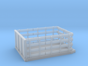 Stake Bed Flat Bed S 1-64 Scale in Clear Ultra Fine Detail Plastic