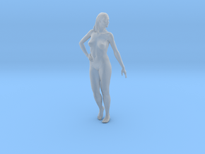 1/15 scale nude beach girl posing figure A in Clear Ultra Fine Detail Plastic