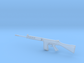 1/15 scale FN FAL Fabrique Nationale rifle x 1 in Clear Ultra Fine Detail Plastic