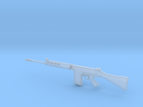 1/18 scale FN FAL Fabrique Nationale rifle x 1 in Clear Ultra Fine Detail Plastic