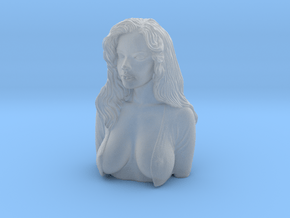 1/9 scale sexy top model bust in Clear Ultra Fine Detail Plastic