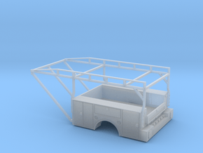 Dually Truck Utility Tool Box Bed - 1-87 HO Scale in Clear Ultra Fine Detail Plastic