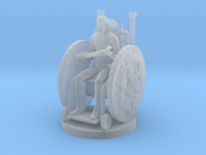 Human Male Artificer on Battle Wheelchair in Clear Ultra Fine Detail Plastic