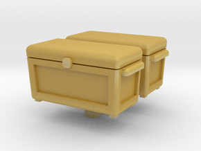 Ice Chest Cooler 2 pack 1-87 HO Scale in Tan Fine Detail Plastic
