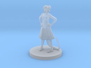 Tiefling Female Bard 3 in Clear Ultra Fine Detail Plastic