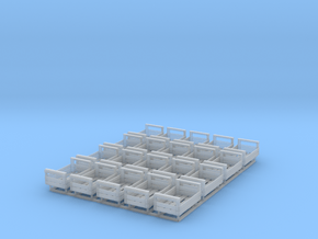 1/24 scale wooden crates x 20 in Clear Ultra Fine Detail Plastic