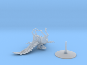 Human Female Nature Cleric on Pegasus in Clear Ultra Fine Detail Plastic