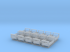 1/24 scale wooden crates x 10 in Clear Ultra Fine Detail Plastic