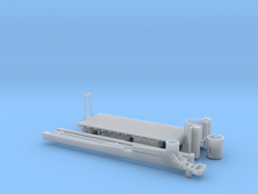 Manitex 35100c Metal Deck Crane Bed 1-87 HO Scale in Clear Ultra Fine Detail Plastic
