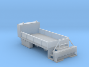 Rail Wheel Service Truck - Hyrail With Bumper 1-87 in Clear Ultra Fine Detail Plastic