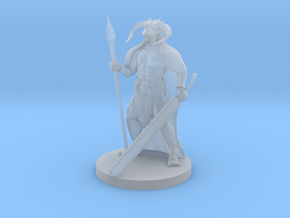 Human Male Barbarian 6 in Clear Ultra Fine Detail Plastic