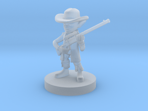Goblin Gunslinger with Long Rifle in Clear Ultra Fine Detail Plastic