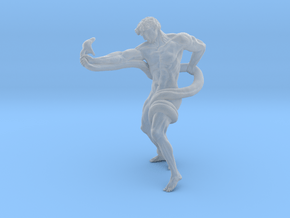 1/15 scale Hercules VS python snake figure in Clear Ultra Fine Detail Plastic