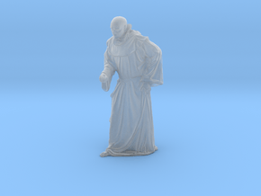 1/35 scale Catholic priest monk figure B in Clear Ultra Fine Detail Plastic