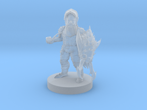 Gnome Male Artificer in Ankheg Plate Armor in Clear Ultra Fine Detail Plastic