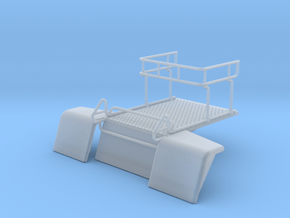Snowcat Track Machine Flat Bed 1-87 HO Scale in Clear Ultra Fine Detail Plastic