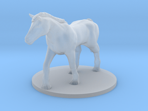Draft Horse Updated in Clear Ultra Fine Detail Plastic