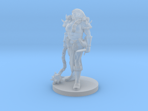 Half Orc Female Barbarian 3 in Clear Ultra Fine Detail Plastic
