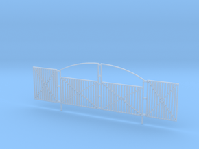 Ornate Security Gate 1-87 HO Scale in Clear Ultra Fine Detail Plastic