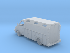 MOW Service Van Box Bed With Windows 1-87 HO Scale in Clear Ultra Fine Detail Plastic