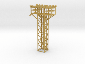 Light Tower Top With Double Light Assembly 1-87 HO in Tan Fine Detail Plastic