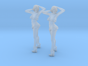 1/50 scale nose-art striptease dancer figure A x 2 in Clear Ultra Fine Detail Plastic