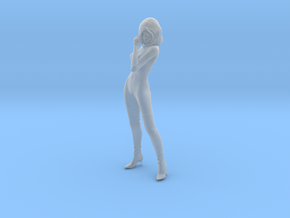 1/24 scale nose-art striptease dancer figure C in Clear Ultra Fine Detail Plastic