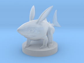 Bark the Bunny Shark in Clear Ultra Fine Detail Plastic