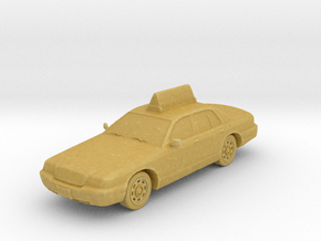 2007 Ford Crown Victoria Taxi With Wheels 1-87 Sca in Tan Fine Detail Plastic