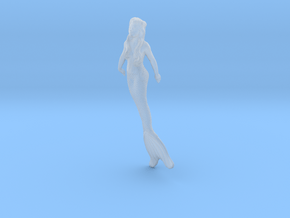 1/72 scale mermaid swimming figure x 1 in Clear Ultra Fine Detail Plastic