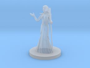 Half Elf Female Sorceress in Clear Ultra Fine Detail Plastic
