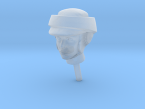 1/35 scale Star Wars rebel trooper head x 1 in Clear Ultra Fine Detail Plastic