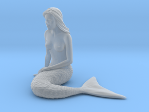 1/24 scale mermaid laying on beach figure x 1 in Clear Ultra Fine Detail Plastic