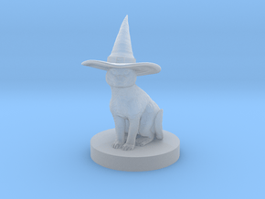 Cat with Witch Hat in Clear Ultra Fine Detail Plastic