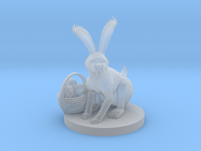 Evil Easter Bunny in Clear Ultra Fine Detail Plastic