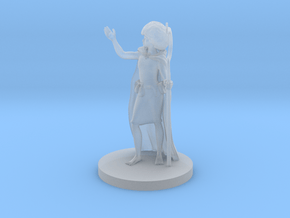 Human Female Druid 1 with Afro in Clear Ultra Fine Detail Plastic