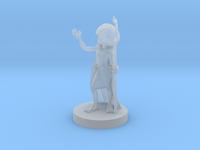 Halfling Female Druid  with Afro in Clear Ultra Fine Detail Plastic