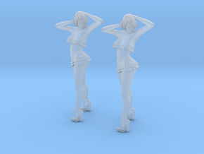 1/48 scale nose-art striptease dancer figure A x 2 in Clear Ultra Fine Detail Plastic